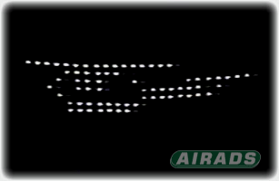 Digital Nightsign with Helicopter Image