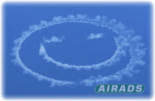 Skywriting Happy Face Image