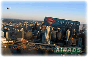 Skytaculair Helicopter Banner for Superman Returns Image