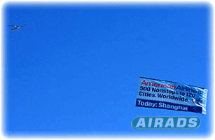 Skytaculair Helicopter Banner for American Airlines Image