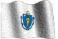 Massachusetts Flag Animated Image
