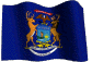 Michigan Flag Animated Image